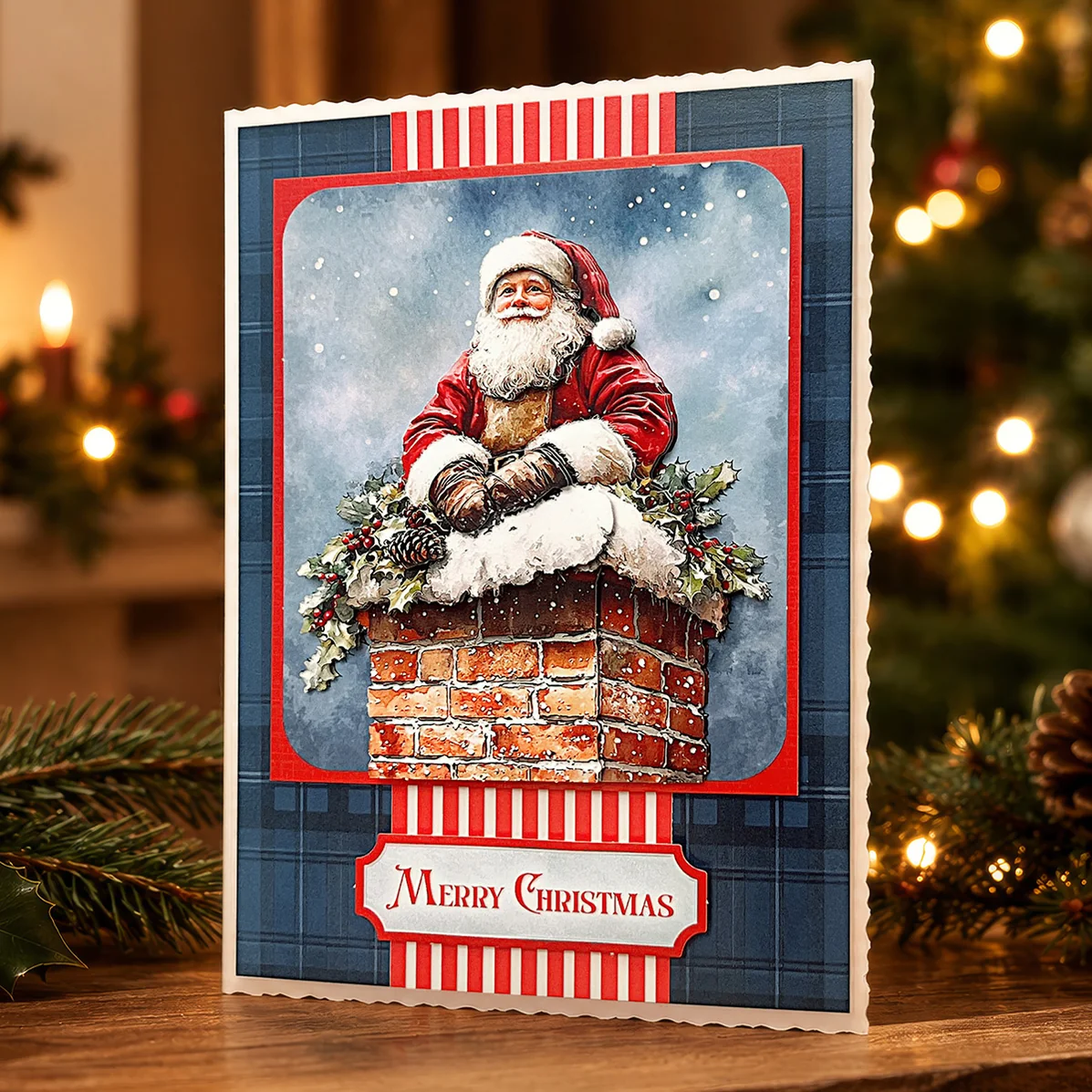 Die Cut Decoupage – Santa Scenes (pack of 12) - Bilde 2