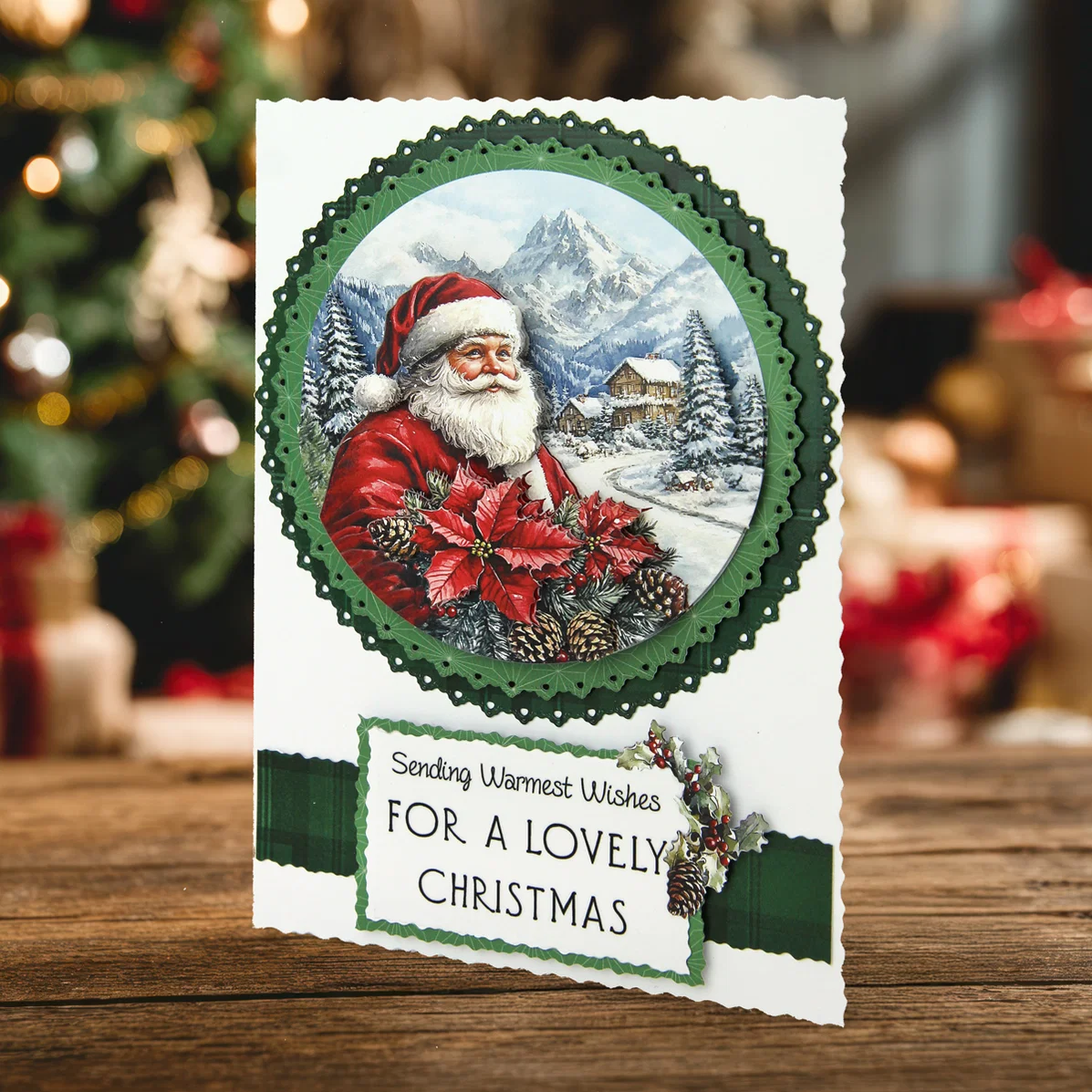 Die Cut Decoupage – Santa Scenes (pack of 12) - Bilde 3