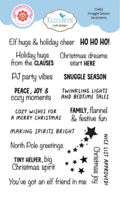 Snuggle Season Sentiments stamp set CS463