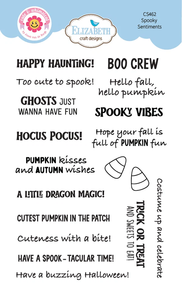 Spooky Sentiments stamp set CS462