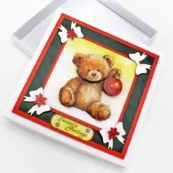 Die Cut Decoupage – Teddy Bear Christmas (pack of 12) - Bilde 4