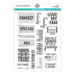 Family & Friends Clear Stamp set by Esther Glas