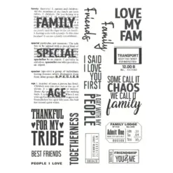 Family & Friends Clear Stamp set by Esther Glas - Bilde 2
