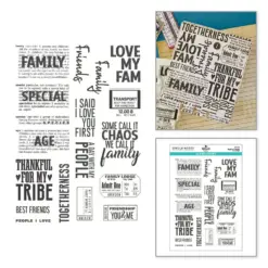 Family & Friends Clear Stamp set by Esther Glas - Bilde 4