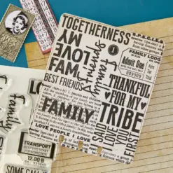 Family & Friends Clear Stamp set by Esther Glas - Bilde 3