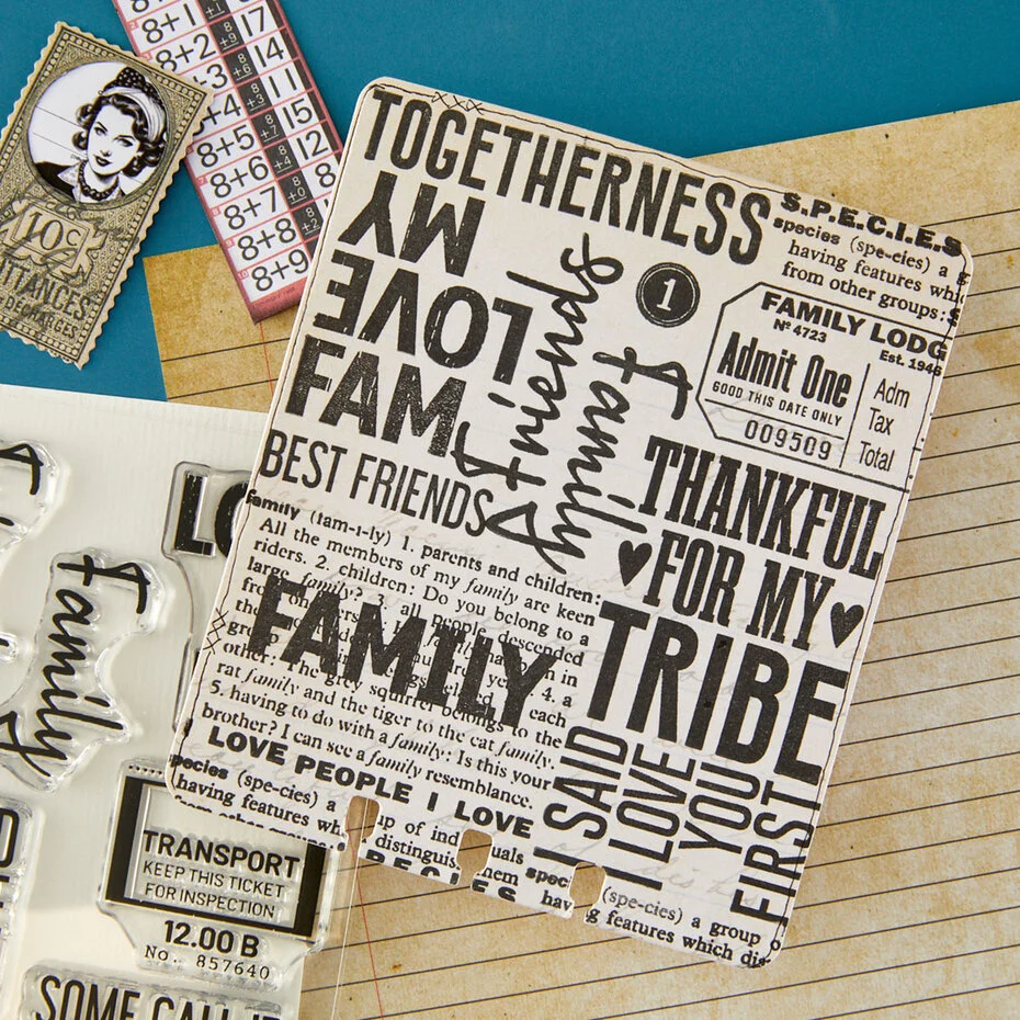 Family & Friends Clear Stamp set by Esther Glas - Bilde 3
