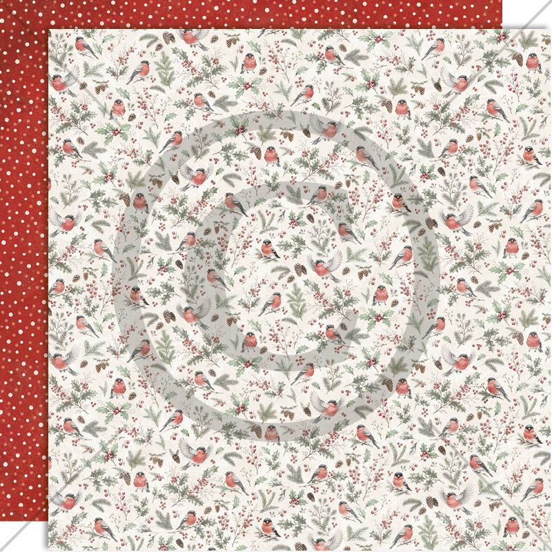 Julens fine fugl 12x12"