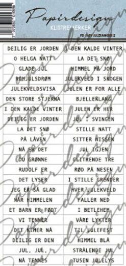 Julesanger 2 klistremerker