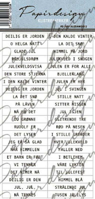 Julesanger 2 klistremerker