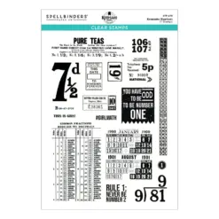 Keepsake Numbers Clear Stamp set by Esther Glas
