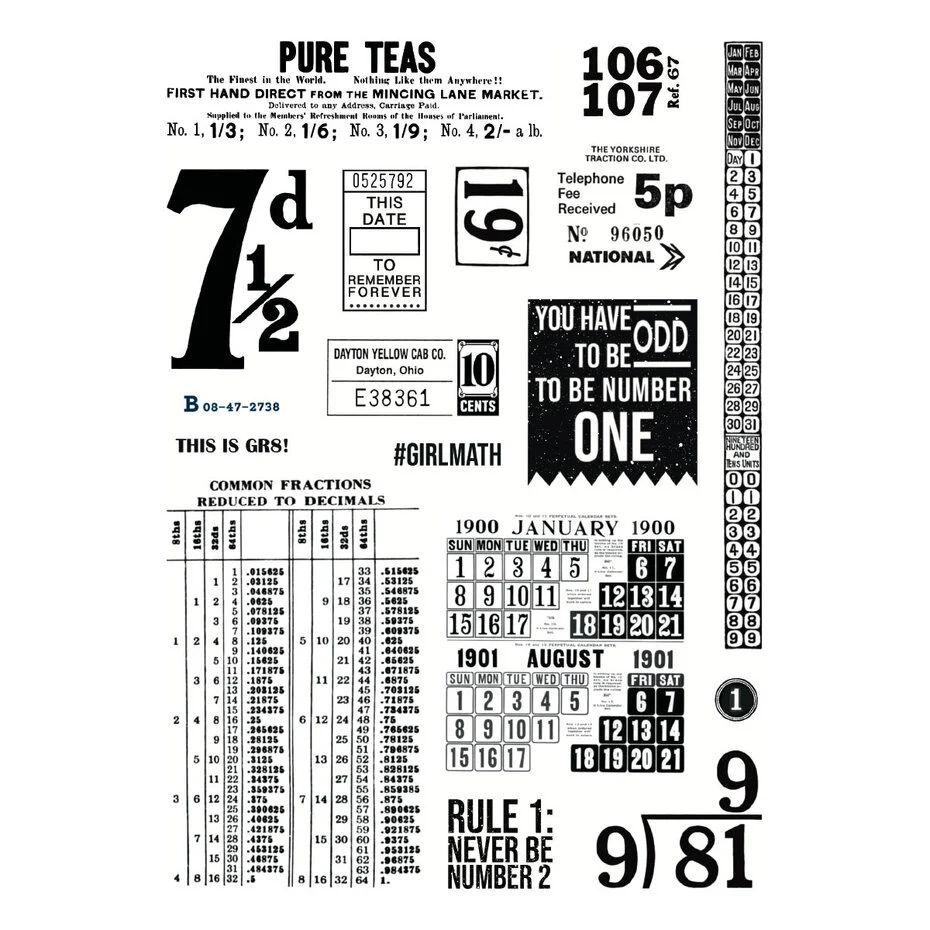 Keepsake Numbers Clear Stamp set by Esther Glas - Bilde 2
