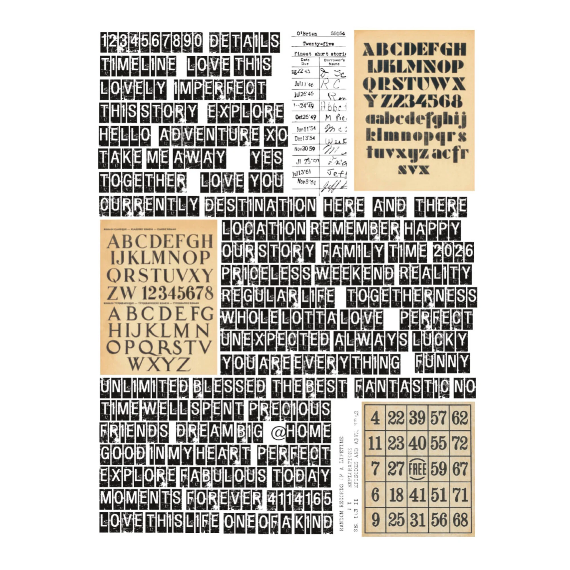 Rub-Ons Noted Details by Esther Glas - Bilde 2