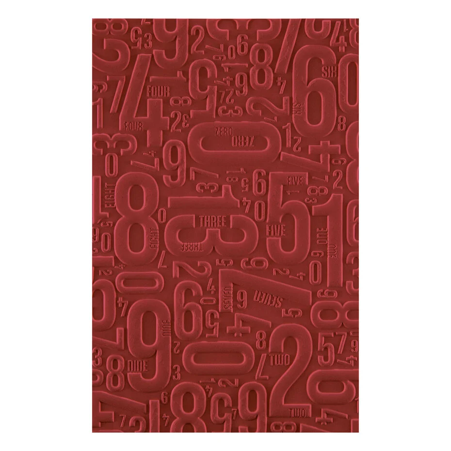 Number Field 3D Embossing Folder by Esther Glas - Bilde 2