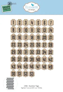 Number Tags die 2396