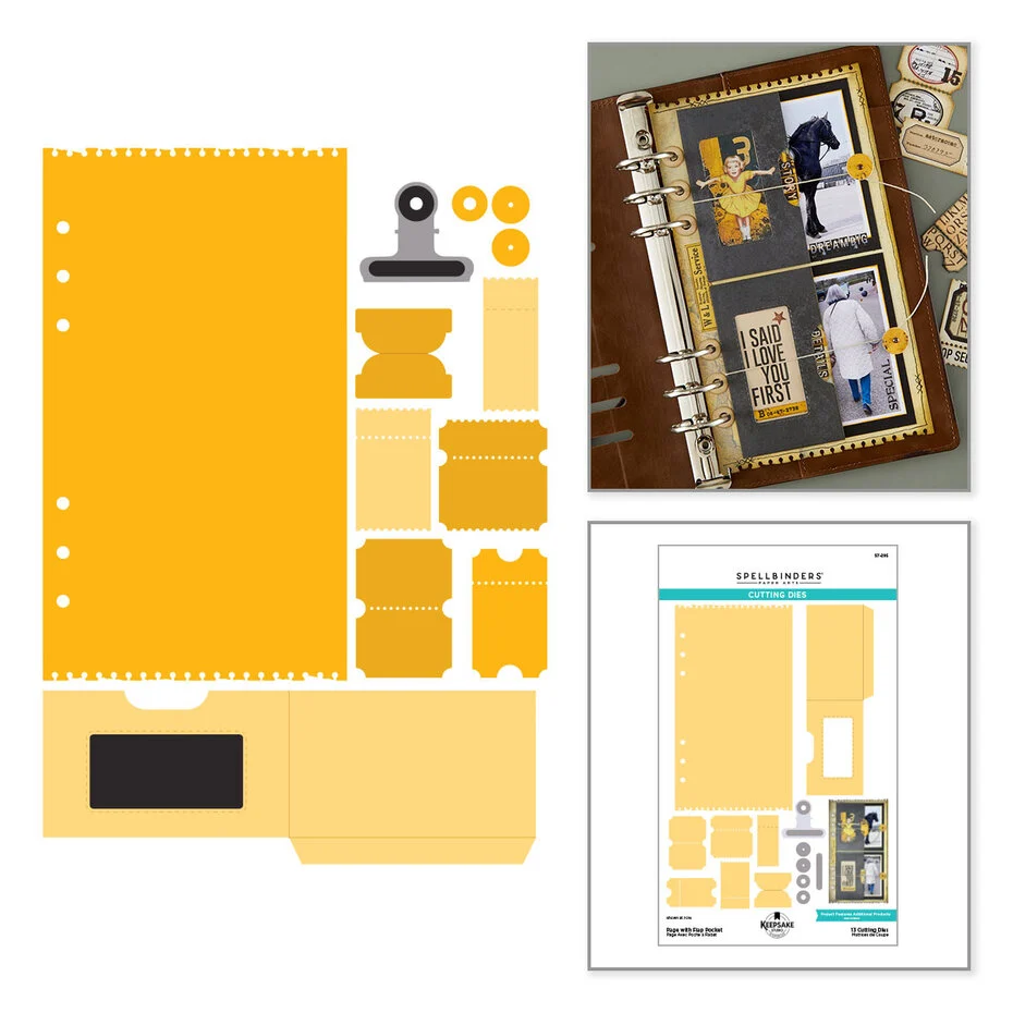 Page with Flap Pocket dies by Esther Glas - Bilde 3