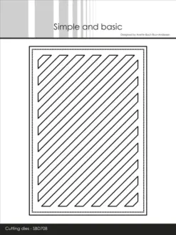Rectangle Diagonal Striped Panel with Piercing A6 Dies