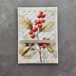 Rectangle Diagonal Striped Panel with Piercing A6 Dies - Bilde 2