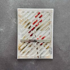 Rectangle Diagonal Striped Panel with Piercing A6 Dies - Bilde 4