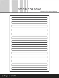 Rectangle Horizontal Striped Panel A6 Dies