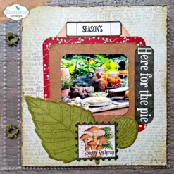 Seasonal Words & Leaves Stamp and die set CSD465 - Bilde 3