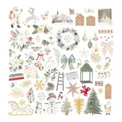 Sleigh Bells Ring Cardstock Diecut Ephemera by Rosie's Studio