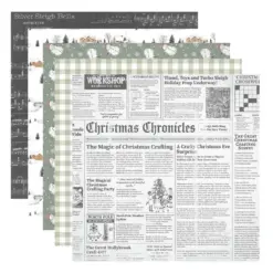 Sleigh Bells Ring 6x6 Inch Designer Paper Pad by Rosie's Studio - Bilde 4