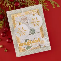 Sleigh Bells Ring 6x6 Inch Designer Paper Pad by Rosie's Studio - Bilde 3