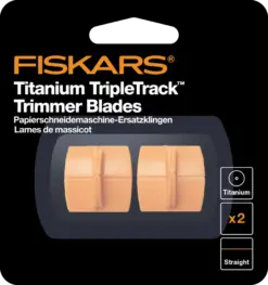 Skjærekniver til Fiskars skjærebrett  TripleTrack Titanium Straight Cutting (2 pk)