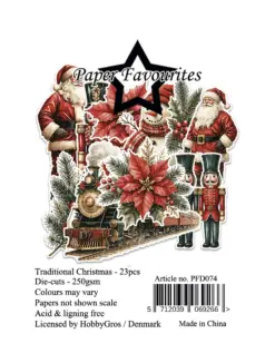 Die-Cuts A7 Traditional Christmas (23pcs)