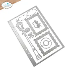 Wavy Page & Lamppost die 2390 - Bilde 2