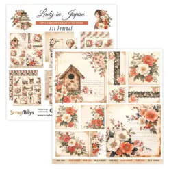 Lady in Japan 12x12 Inch Art Journal - Bilde 2
