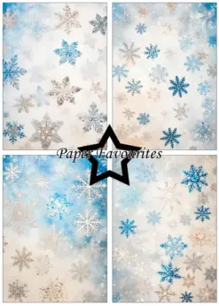 Vintage Snowflakes A5 Paper Pack - Bilde 2