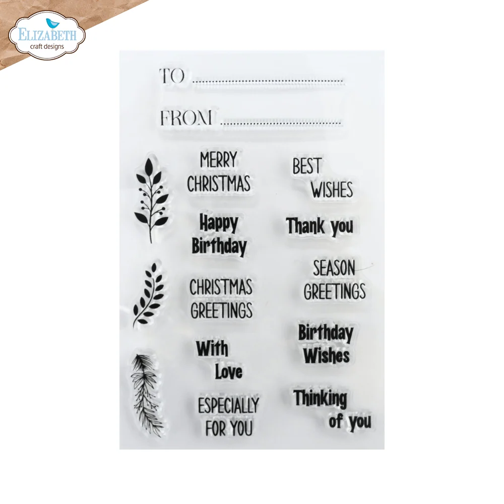 Warm Wishes Sentiments stamp set CS468 - Bilde 2